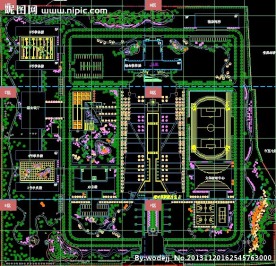 植物配置总图分区图