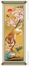 老虎 国画老虎