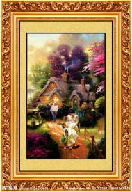 风景油画 田园油画