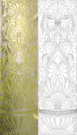 线条图 金色 抽象