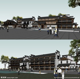 徽派建筑商业街