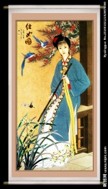 国色天香 仕女图