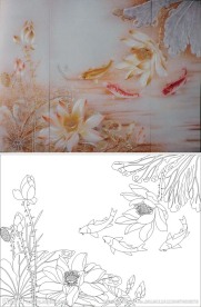 荷花鱼 莲花 玉兰