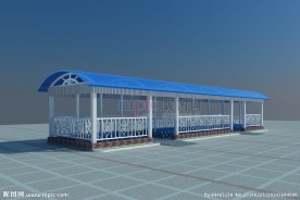 自行车车棚模型