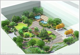 中式屋顶花园设计