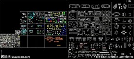 CAD平面图库