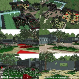 植物园景观SU模型