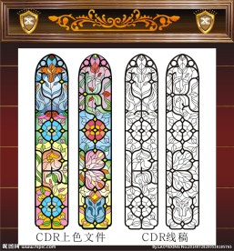 教堂玻璃图案