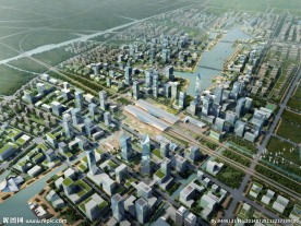 苏州高铁北站全景鸟瞰