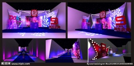 舞台设计 舞美 时尚酒会 晚会