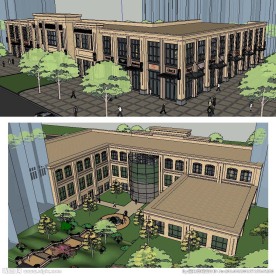 新古典会所草图大师SU