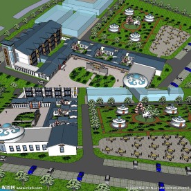 草图大师su蒙古风格度