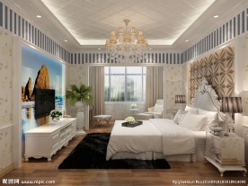 现代简欧混搭主卧室