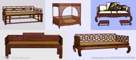 3D明清家具 床