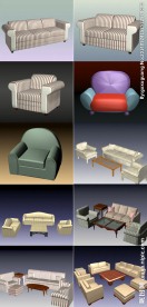 3D现代家具 沙发