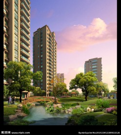 园林景观PSD分层效果