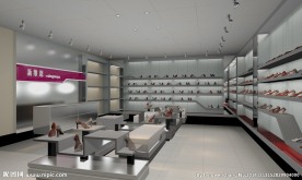 鞋业专卖店效果图