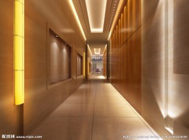 酒店过道效果图
