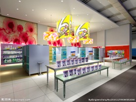 商场婴奶粉效果图