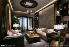 茶会所包间效果图