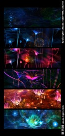 唯美荷塘舞台大屏背景