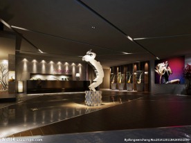 吉他艺术展厅效果图