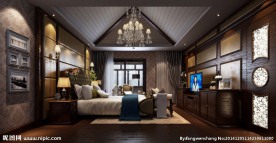 简欧卧室效果图