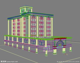 别墅建筑3D模型效果方案