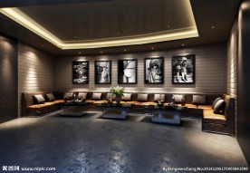 会所休息区效果图