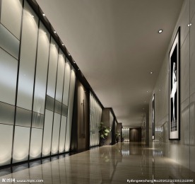 酒店过道艺术效果图