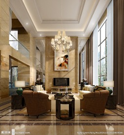 别墅客厅效果图