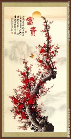 梅花 国画梅花 红梅 梅花国画