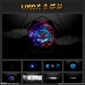 MG风格LOGO片头模板