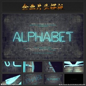 酒吧风格LOGO演绎AE模板