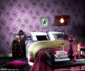 欧式家居 壁纸墙纸效果图