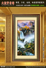 聚宝盆风水油画 玄关聚宝盆