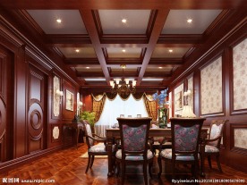 美式风格客餐厅