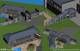 绝对经典的中式会所及小构建