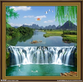 流水生财风景如画