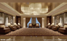 欧式宴客厅效果图