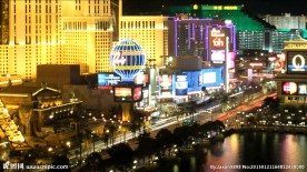 异国繁华区夜景延时