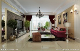 现代简欧古典客厅