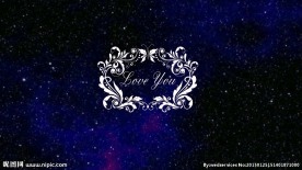 星空LOVE YOU视频素材