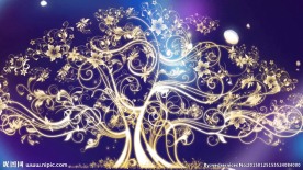 婚庆荧光树led视频素材