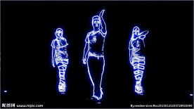 小苹果舞蹈led背景素材