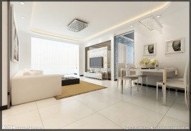 现代客厅效果图模型