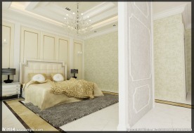 欧式风格卧室模型