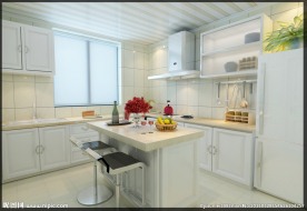 简欧风格厨房效果图模型