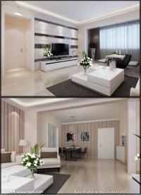 现代风格客厅餐厅