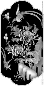 菊花灰度图